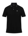 Emporio Armani Man Polo Shirt Black Size L Cotton