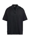 Emporio Armani Man Polo Shirt Black Size M Lyocell, Cotton, Elastane In Black
