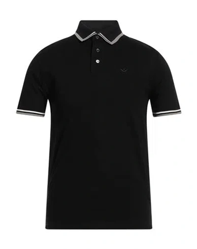 Emporio Armani Man Polo Shirt Black Size S Cotton