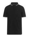 Emporio Armani Man Polo Shirt Black Size S Cotton