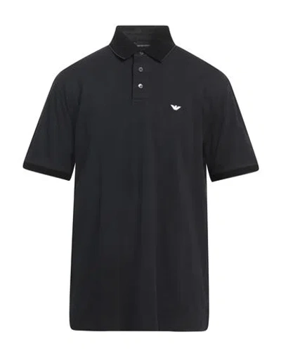 Emporio Armani Man Polo Shirt Charcoal Size Xs Cotton In Grey