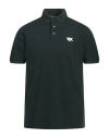 Emporio Armani Man Polo Shirt Dark Green Size L Cotton
