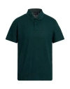 Emporio Armani Man Polo Shirt Emerald Green Size L Cotton In Green