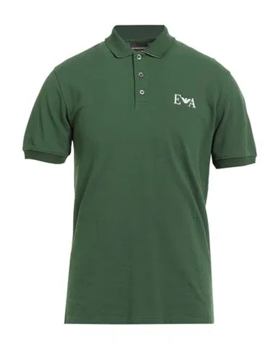 Emporio Armani Man Polo Shirt Green Size L Cotton