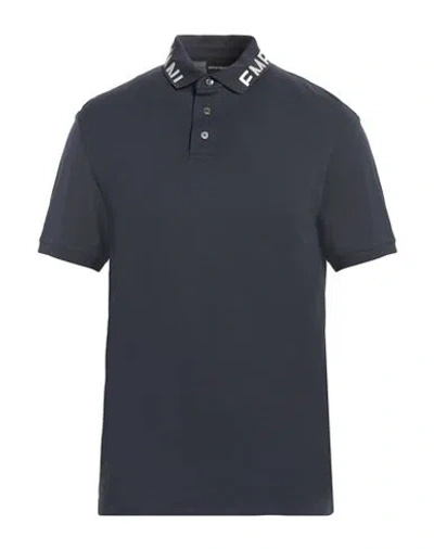 Emporio Armani Man Polo Shirt Grey Size M Cotton