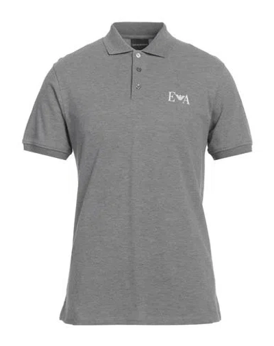 Emporio Armani Man Polo Shirt Light Grey Size L Cotton