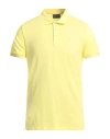 Emporio Armani Man Polo Shirt Light Yellow Size L Cotton