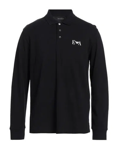 Emporio Armani Man Polo Shirt Midnight Blue Size L Cotton