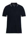 Emporio Armani Man Polo Shirt Midnight Blue Size L Cotton