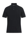 Emporio Armani Man Polo Shirt Midnight Blue Size M Cotton In Black