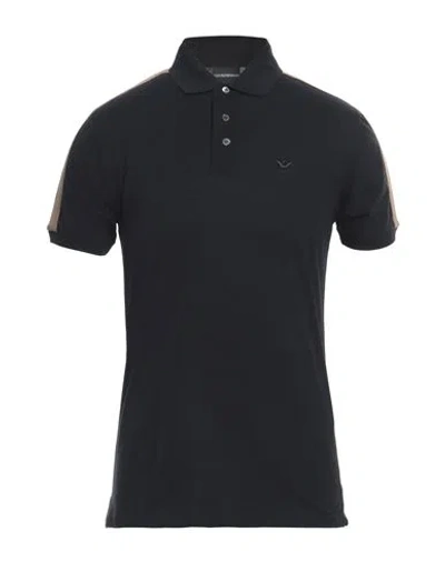 Emporio Armani Man Polo Shirt Midnight Blue Size S Cotton