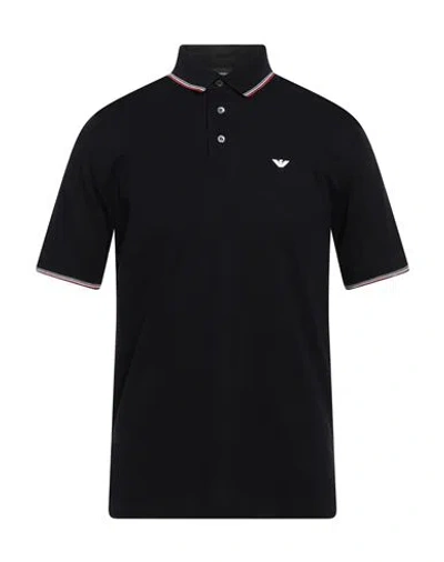 Emporio Armani Man Polo Shirt Midnight Blue Size L Cotton