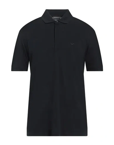 Emporio Armani Man Polo Shirt Midnight Blue Size Xs Cotton