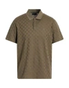 Emporio Armani Man Polo Shirt Military Green Size L Cotton