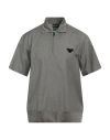 Emporio Armani Man Polo Shirt Military Green Size M Virgin Wool, Viscose