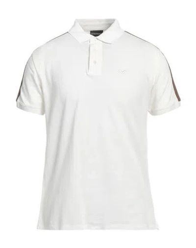 Emporio Armani Man Polo Shirt White Size L Cotton