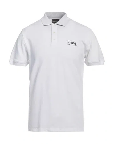 Emporio Armani Man Polo Shirt White Size L Cotton