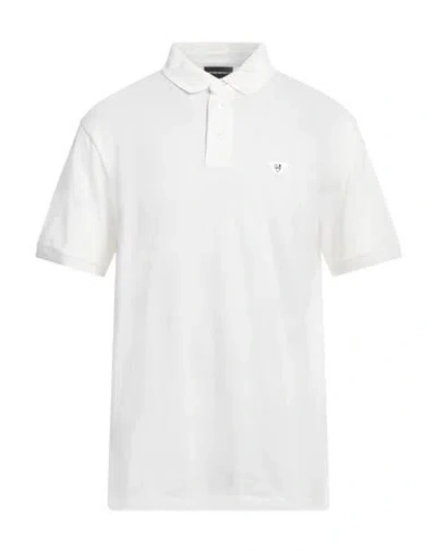 Emporio Armani Man Polo Shirt White Size Xs Cotton