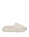 Emporio Armani Man Sandals Taupe Size 9 Rubber In Grey