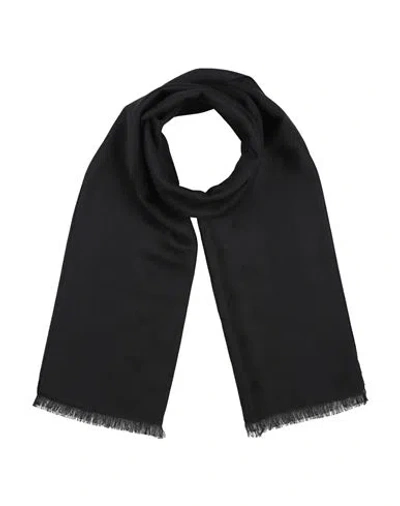 Emporio Armani Man Scarf Black Size - Acrylic, Modal, Wool, Cashmere