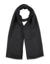 Emporio Armani Man Scarf Black Size - Modal, Viscose, Cotton