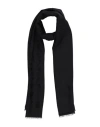 Emporio Armani Man Scarf Black Size - Modal, Viscose, Silk