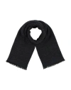 Emporio Armani Man Scarf Black Size - Modal, Wool, Polyamide, Polyester, Viscose In Black