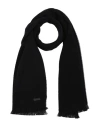 Emporio Armani Man Scarf Black Size - Virgin Wool In Black