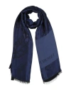 Emporio Armani Man Scarf Blue Size - Viscose, Modal, Acetate
