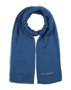 Emporio Armani Man Scarf Blue Size - Viscose, Polyester