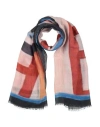 Emporio Armani Man Scarf Blush Size - Modal, Linen, Silk In Pink