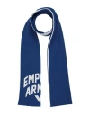 Emporio Armani Man Scarf Bright Blue Size - Virgin Wool, Acrylic