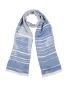 Emporio Armani Man Scarf Bright Blue Size - Viscose, Modal