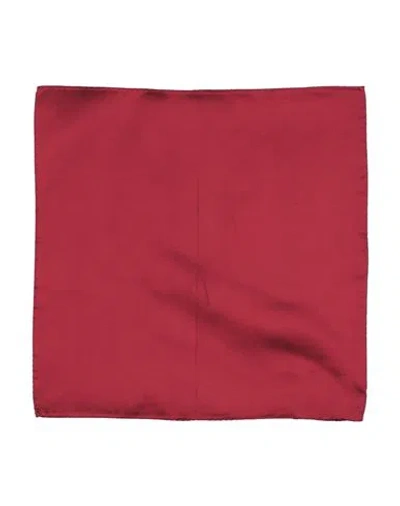 Emporio Armani Man Scarf Burgundy Size - Silk In Red