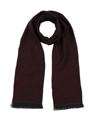 Emporio Armani Man Scarf Burgundy Size - Wool In Red