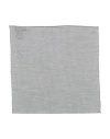 Emporio Armani Man Scarf Charcoal Size - Lyocell, Virgin Wool In Grey