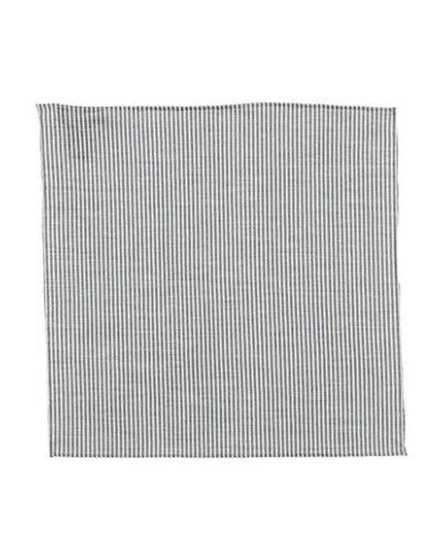 Emporio Armani Man Scarf Charcoal Size - Lyocell, Virgin Wool In Grey
