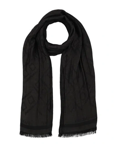 Emporio Armani Man Scarf Dark Brown Size - Modal, Virgin Wool