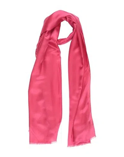 Emporio Armani Man Scarf Fuchsia Size - Viscose, Silk In Pink