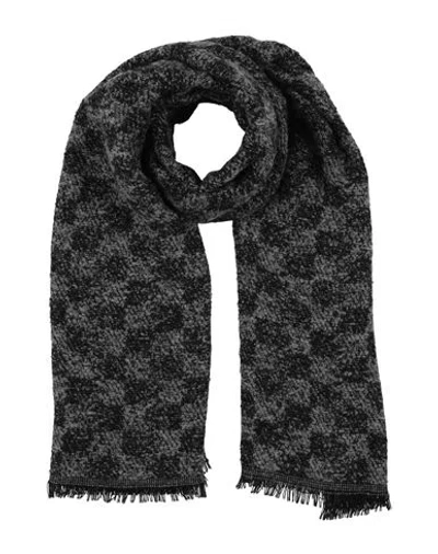 Emporio Armani Man Scarf Grey Size - Acrylic, Polyamide, Wool, Viscose In Gray