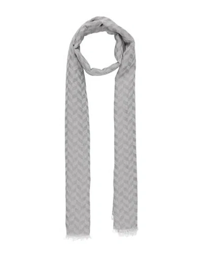 Emporio Armani Man Scarf Grey Size - Cotton, Linen