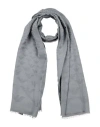 Emporio Armani Man Scarf Grey Size - Modal, Viscose, Silk In Gray