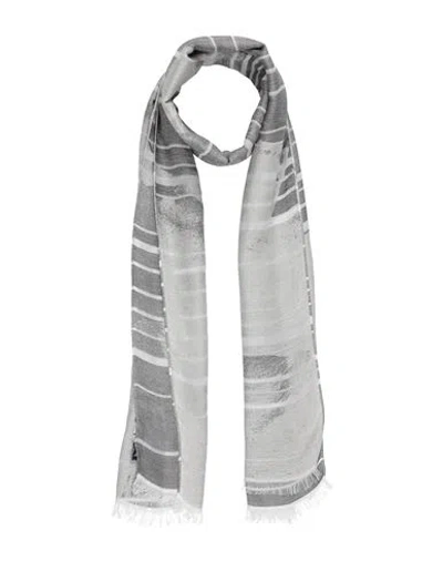 Emporio Armani Man Scarf Grey Size - Viscose, Modal