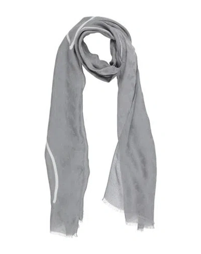 Emporio Armani Man Scarf Grey Size - Modal, Viscose, Silk