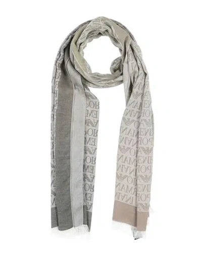 Emporio Armani Man Scarf Grey Size - Viscose, Modal