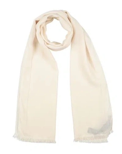 Emporio Armani Man Scarf Ivory Size - Wool, Silk In White