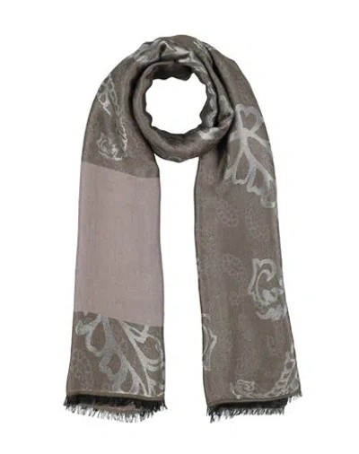 Emporio Armani Man Scarf Khaki Size - Viscose, Modal, Acetate In Sand