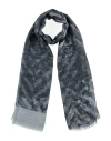 Emporio Armani Man Scarf Light Blue Size - Modal, Linen, Silk