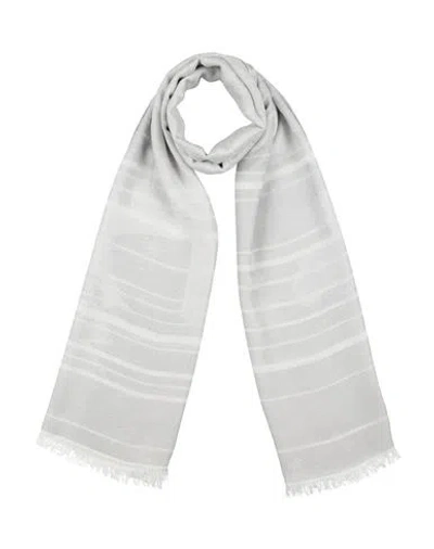 Emporio Armani Man Scarf Light Grey Size - Viscose, Modal