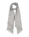 Emporio Armani Man Scarf Light Grey Size - Viscose, Polyester In Grey